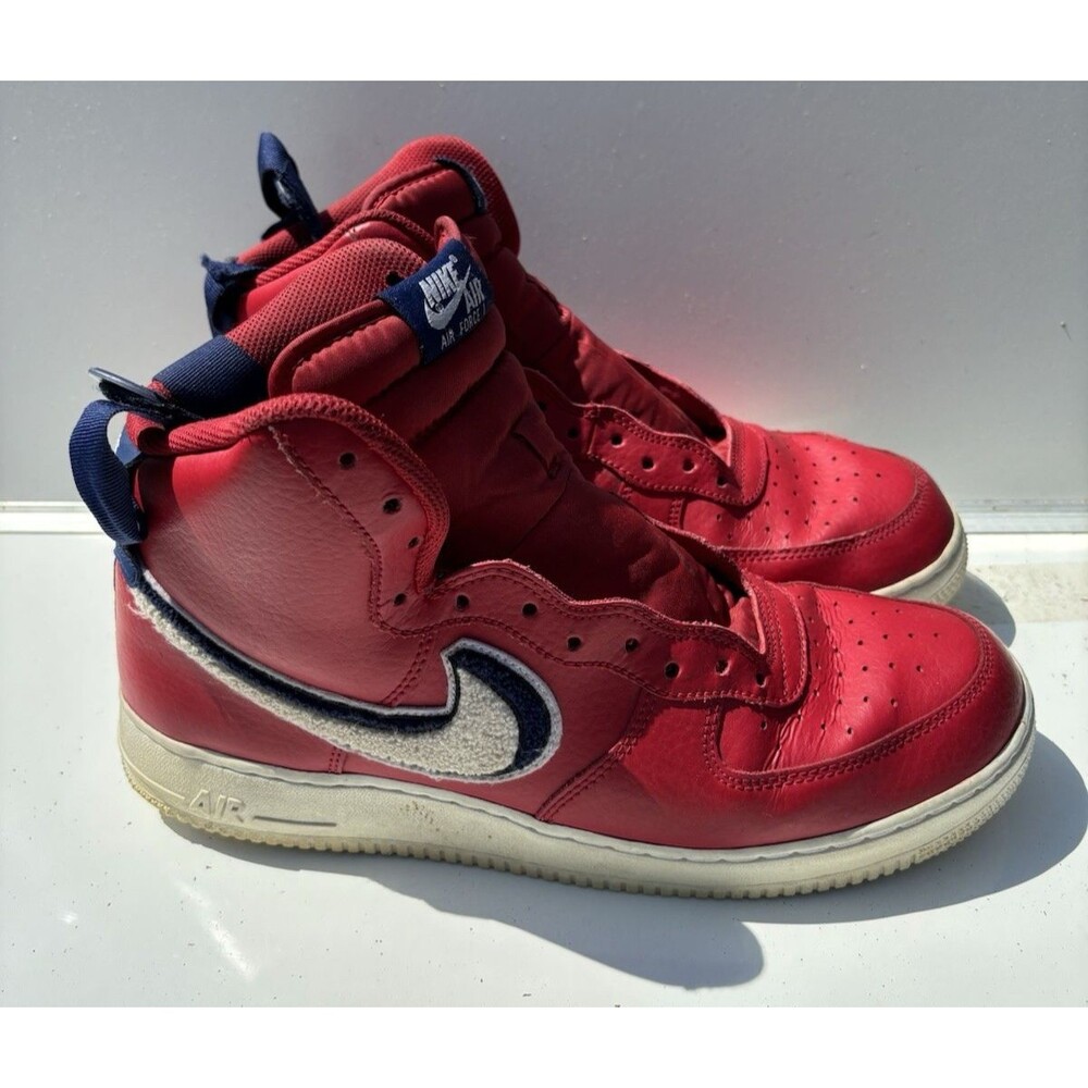Nike Men’s Air Force 1 High '07 LV8 "Chenille Swoosh", Size 11.5,  No Laces